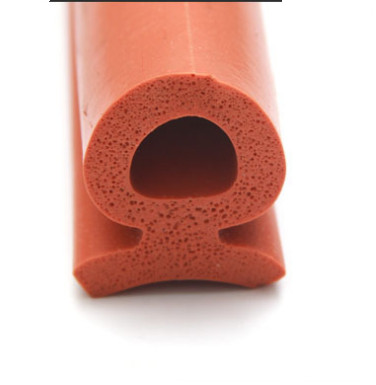 Silicone sponge rubber sealing strip